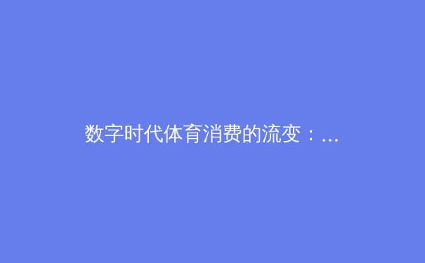 数字时代体育消费的流变：从竞技专业主义到互动娱乐化的范式转移 - 4